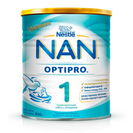 Nestle® NAN® 1 Сухая адаптированная молочная смесь моментального приготовления с рождения 800 грамм