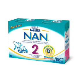 NAN® 2 Готовая к употреблению молочная смесь с 6 месяцев, 400 мл (2x200 мл)
