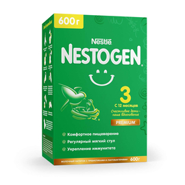 Молочко Nestogen (Нестожен) 3 с пребиотиками и лактобактериями для детей с 12 месяцев, 600 г, 1 шт