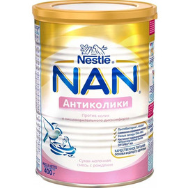 NAN® Антиколики Сухая молочная смесь для детей с рождения, 400 г