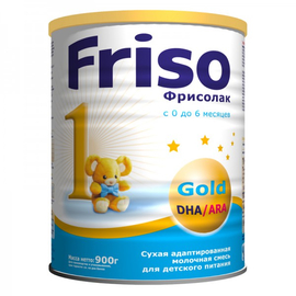Фрисолак 1 Gold (0-6 мес.) сухая молочная смесь 900 гр.