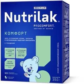 Смесь Nutrilak Premium Комфорт, с рождения, 350 г