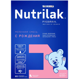 Молочная смесь Nutrilak Premium 1, с 0 до 6 месяцев, 600 г, 1 шт.