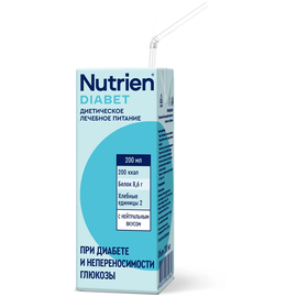 Nutrien Диабет стерилизованный, готовое к употреблению, 200 мл, нейтральный, 4 шт.