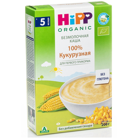 Каша HiPP органическая безмолочная кукурузная, с 5 месяцев, 200 г