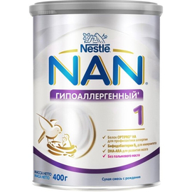 NAN® Гипоаллергенный 1 сухая молочная смесь для детей с рождения, 400 г