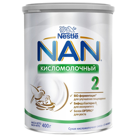 NAN® Кисломолочный 2 Сухая кисломолочная смесь для детей с 6 месяцев, 400 г