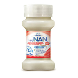 PreNAN® 0 (ПреНАН 0) для питания недоношенных детей с рождения, включая детей с весом менее 1000 г, 70 мл