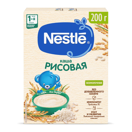 Nestle Безмолочная рисовая каша гипоаллергенная с 4 мес., 200гр.