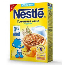 Nestle® Молочная гречневая каша с курагой (Первая ступень, с 5 мес.), 250гр.