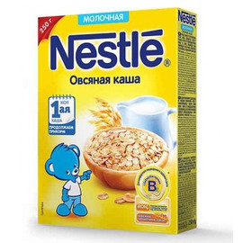Nestle® Молочная овсяная каша (Первая ступень, с 5 мес.), 220гр.