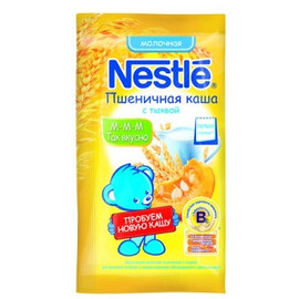 Nestle® Молочная пшеничная каша с тыквой (Первая ступень, с 5 мес.), 35гр.