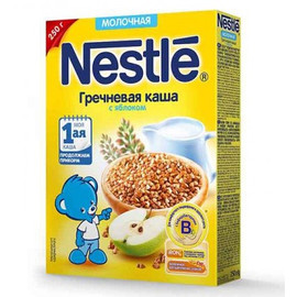 Nestle® Молочная гречневая каша с яблоком (Первая ступень, с 5 мес.), 250гр.