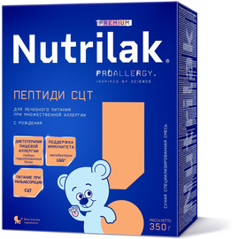 Nutrilak (Нутрилак) Premium Пептиди СЦТ (с рождения) 350 г
