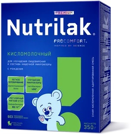 Смесь Nutrilak Premium кисломолочный, с рождения, 350 г