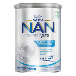 Смесь NAN (Nestlé) Безлактозный, с рождения, 400 г